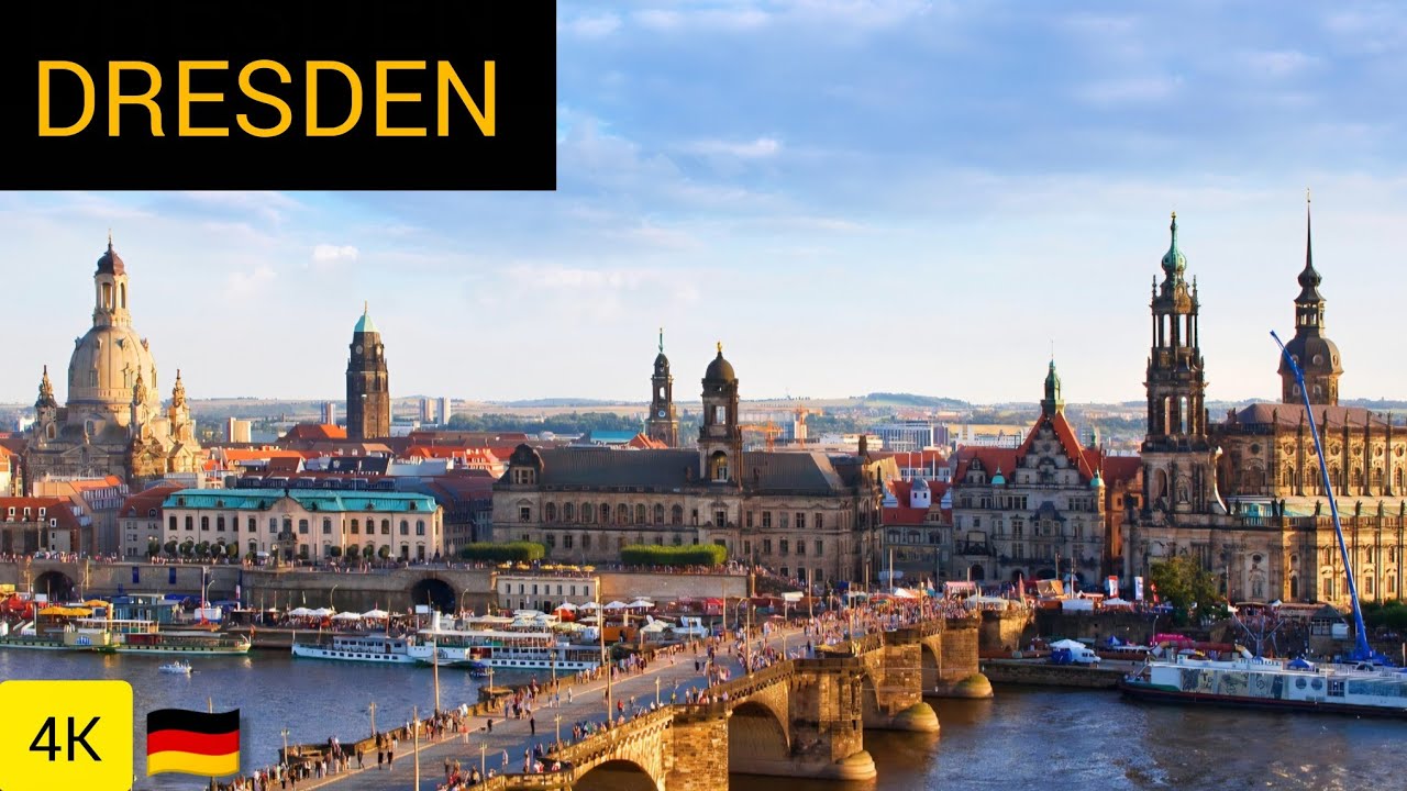 Dresden, Germany Walking Tour | 4K Ultra HD City Walk | Germany 4K Walking | #walkingtour4k