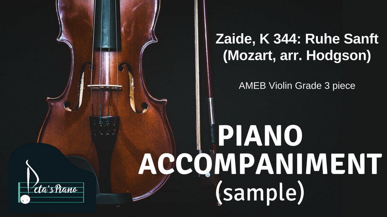 Zaide, K 344: Ruhe Sanft (Mozart, arr. Hodgson) - Piano Accompaniment (sample)