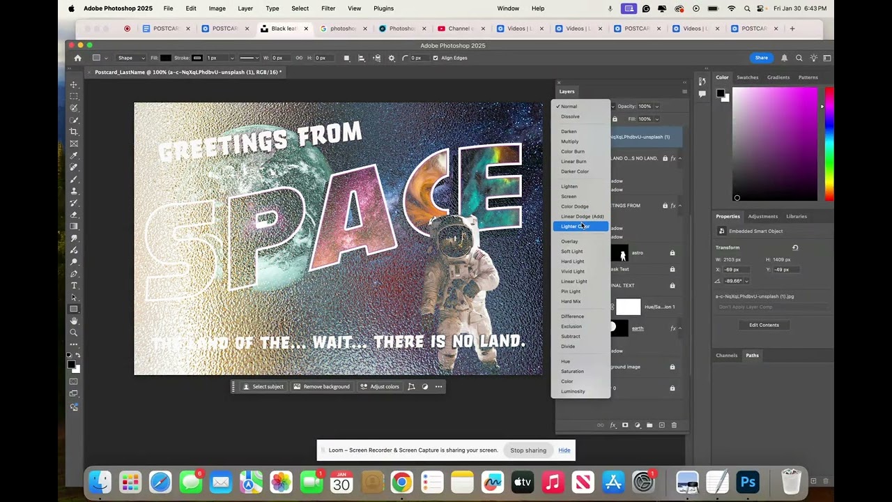 POSTCARD PROJECT | Adding Texture