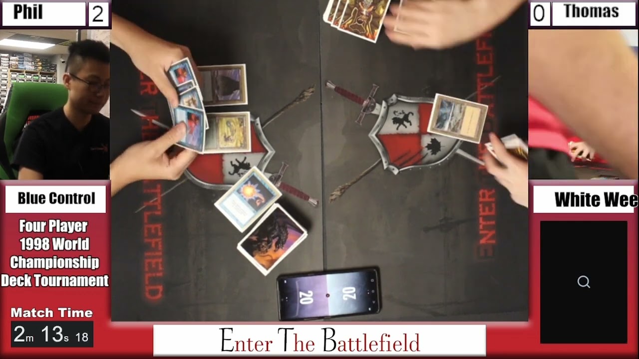 1998 MTG World Championship Deck Stream - Round 1 - Mono White vs Blue Control - ETBCANADA