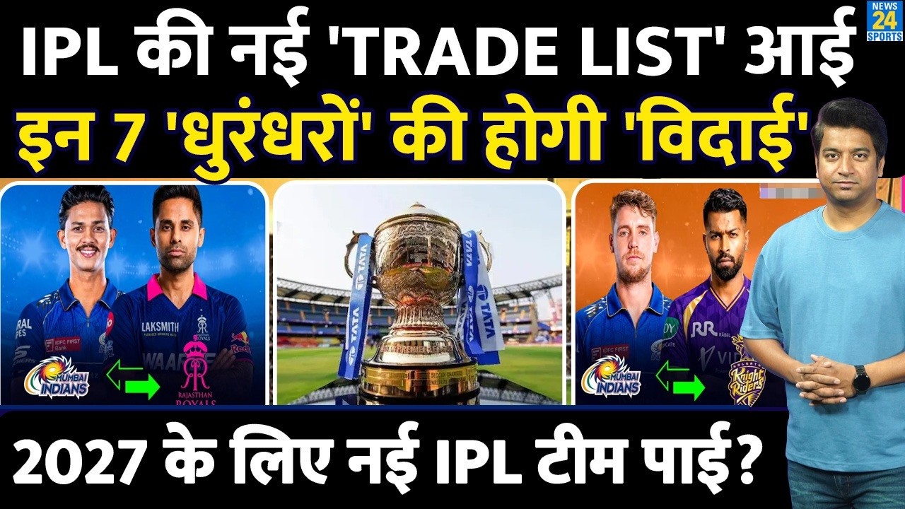 IPL Trade News:  इन 7 धुरंधरों की होगी विदाई, IPL 2027 के लिए नई लिस्ट आई| HARDIK| SKY| JAISWAL