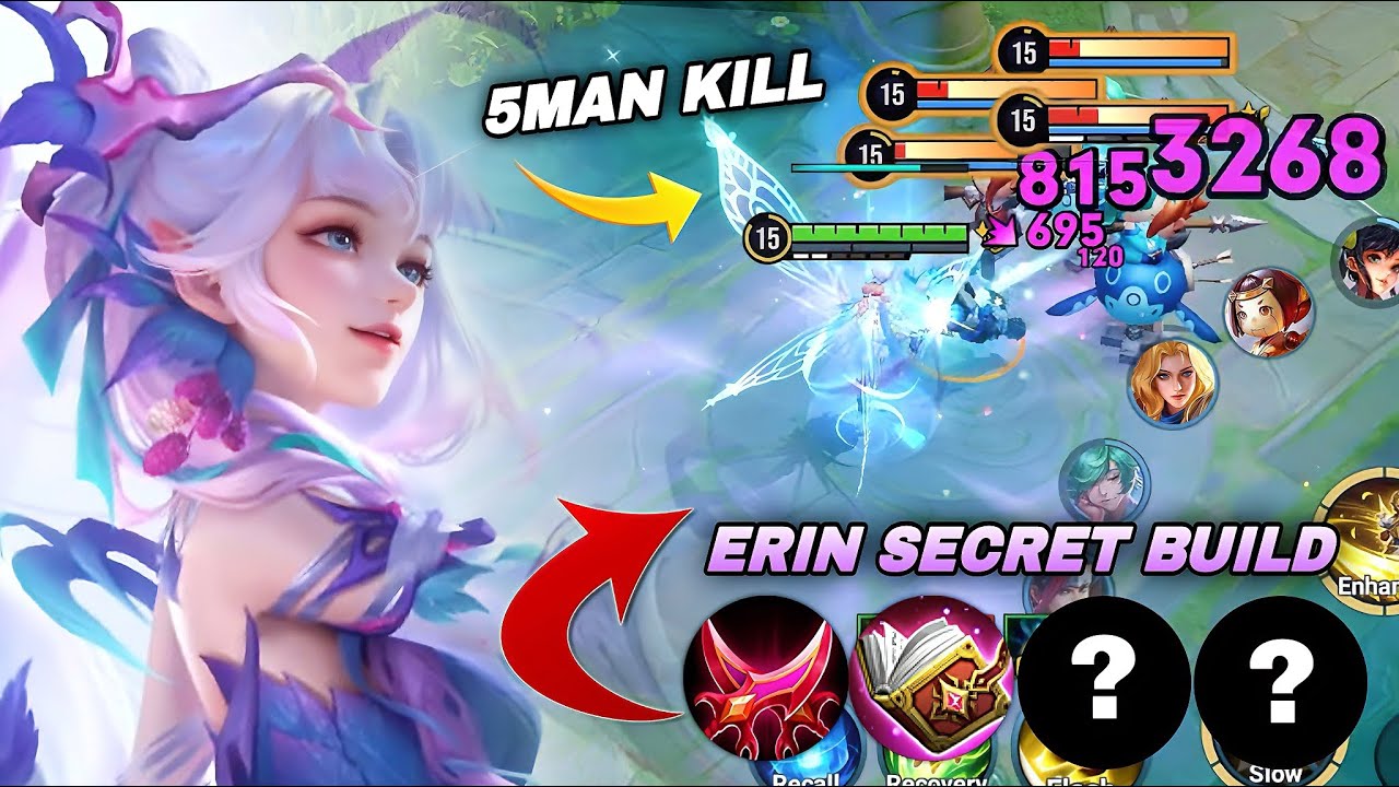 ERIN SECRET BUILD THAT CAN TANK 5 ENEMIES & STILL SURVIVE FOR RANK! | CHINA ERIN BUILD & ARCANA