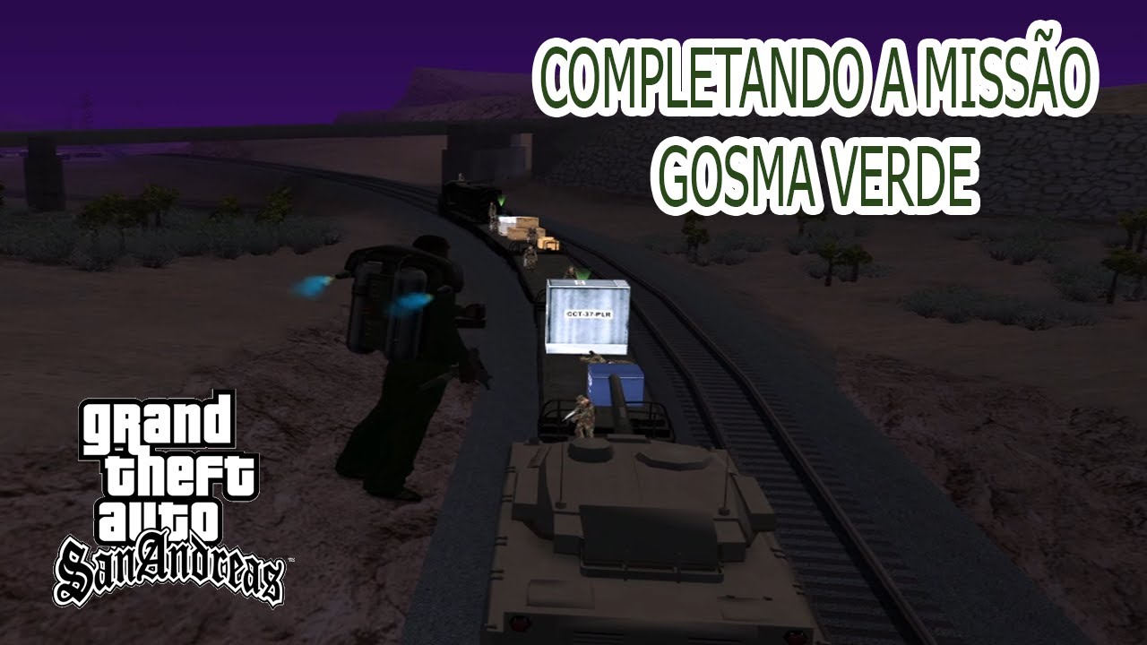 🔪Completando a missão Gosma Verde | GTA San Andreas