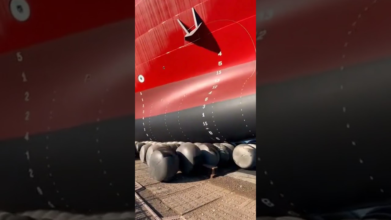 INCREDIBLE Reverse Ship Launch! 🚢 See How Ships Defy Gravity Today 