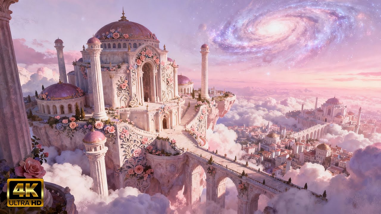 Celestial Sky City for Relaxation | Calm Visual Journey for the Mind