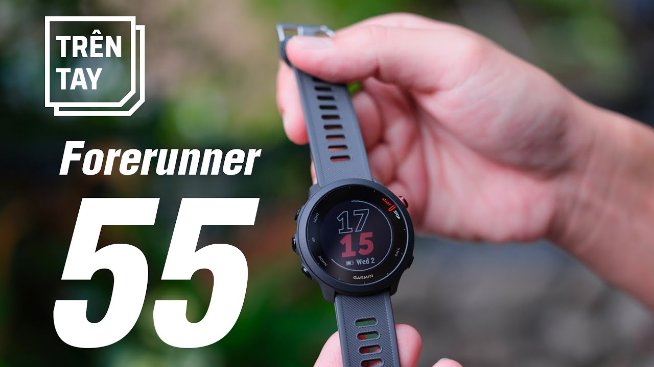 Trên tay đồng hồ thể thao Garmin Forerunner 55