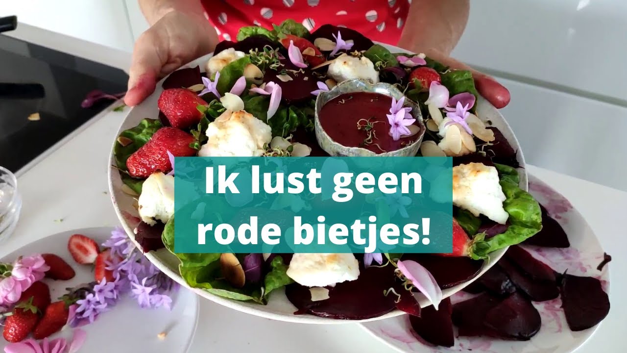 In de keuken van B&B Kuća Bajlo. Rode bietjes met frambozendressing