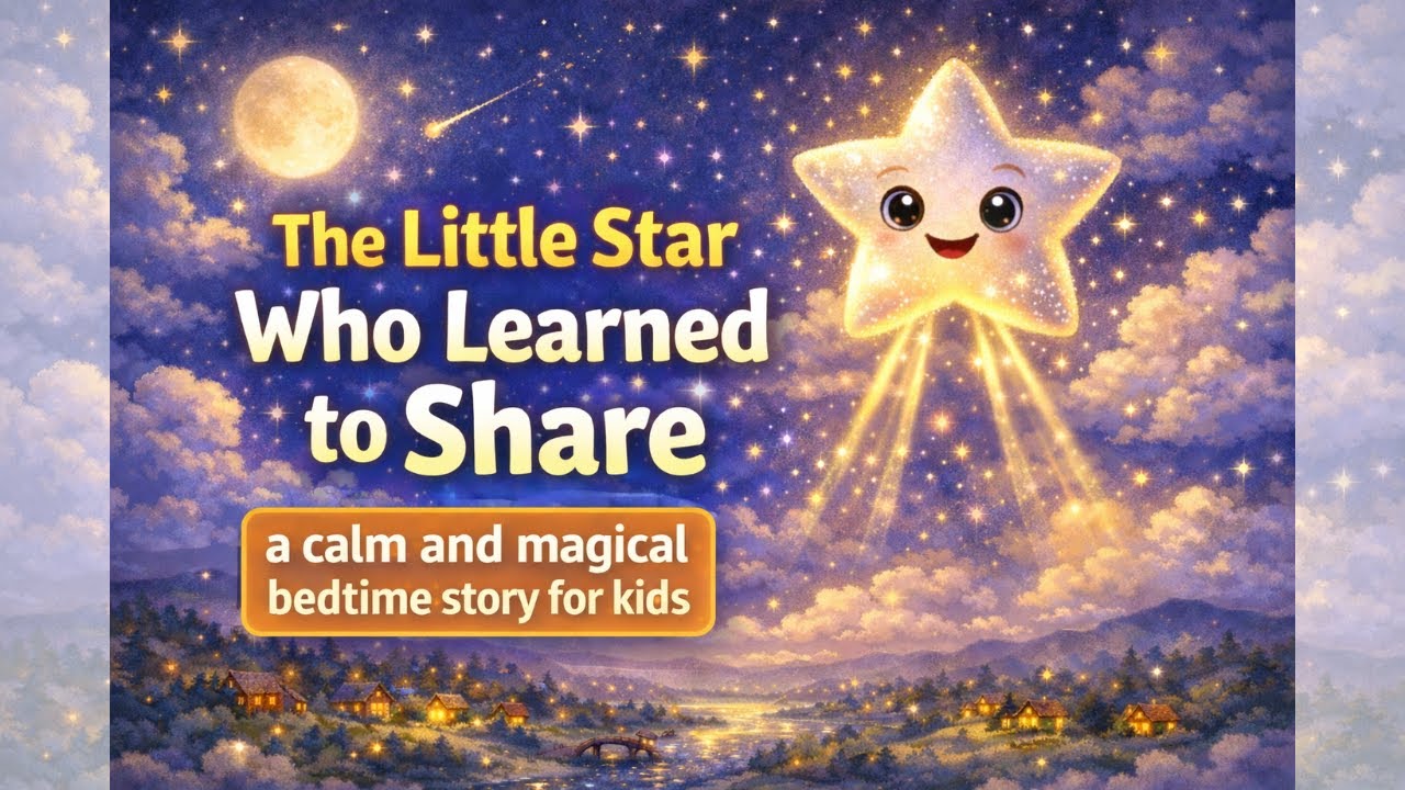 The Little Star Who Learned to Share | a calm and magical bedtime story for kids #bedtimestory