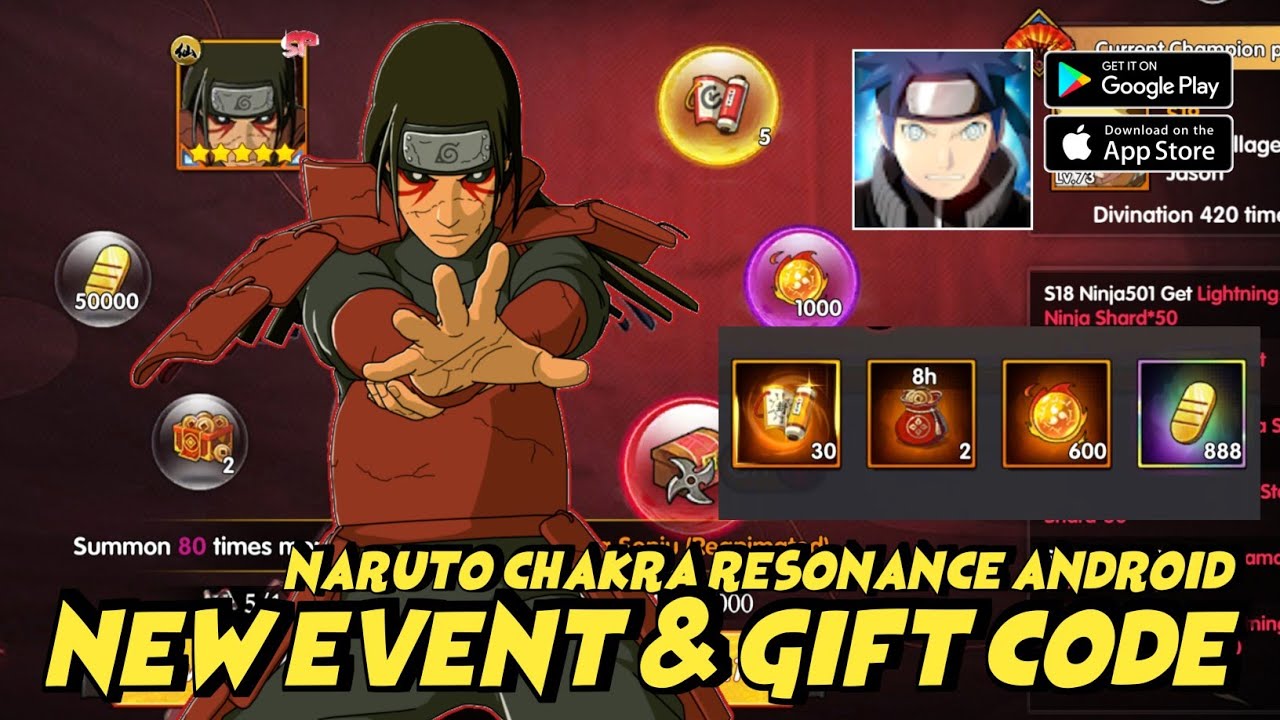Chakra Resonance new Gift Code June 2023 & Event Ninja SP Hasirama Senju