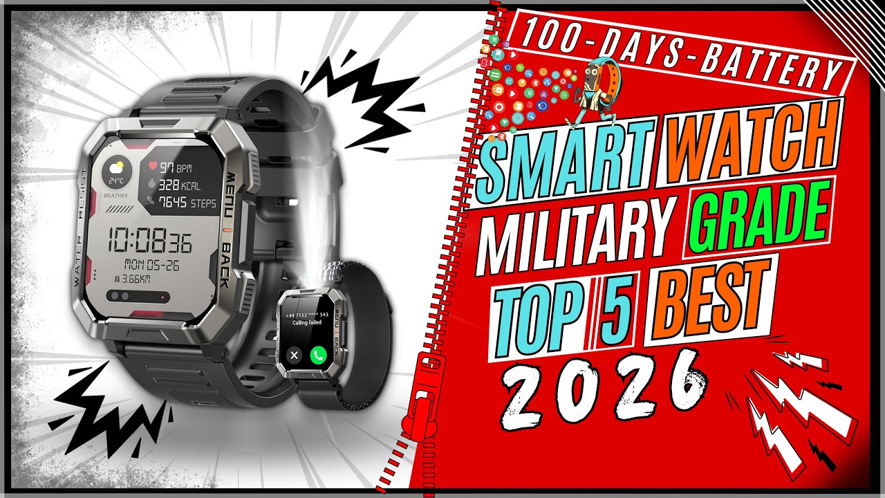 Top 5 Military Smart Watch Only for Men 2025 &ndash; Tactical, Durable & Smart
