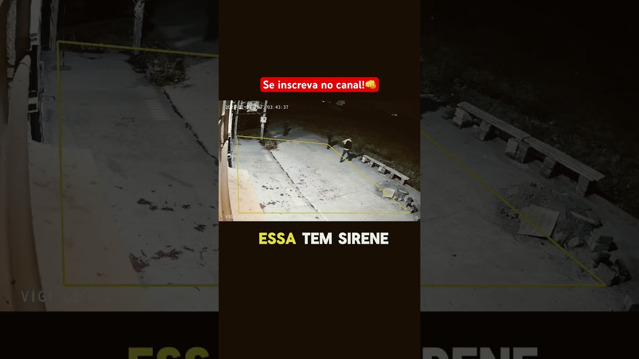 Voc&ecirc; j&aacute; viu uma c&acirc;mera com alarme cerca virtual, sirene e aviso luminoso? #cftv #alarme #camera