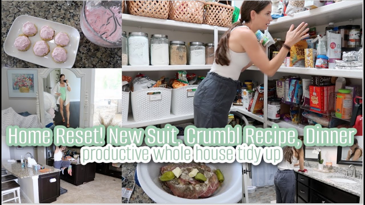 HOUSE RESET + CROCKPOT RECIPE + CRUMBL COOKIE COPYCAT | Busy Mom of 5 Productivity Vlog | The Wads
