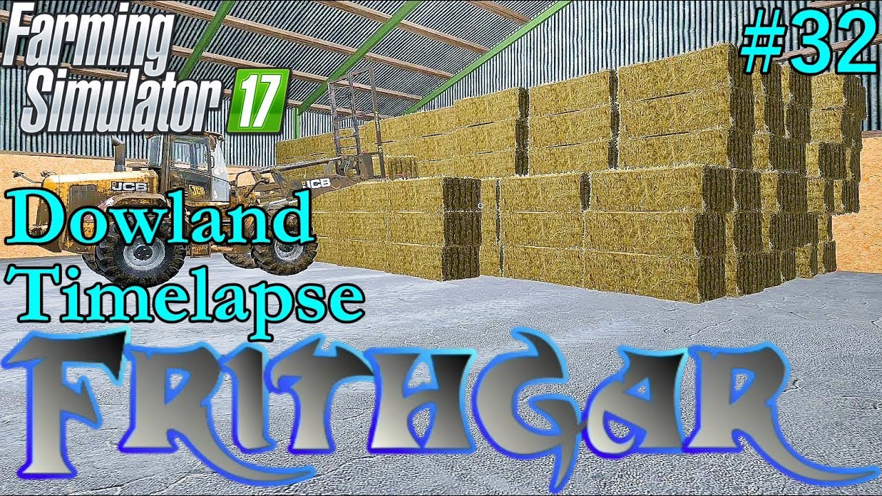 FS17 Timelapse, Dowland Farm Seasons #32: Bringing In The Straw!