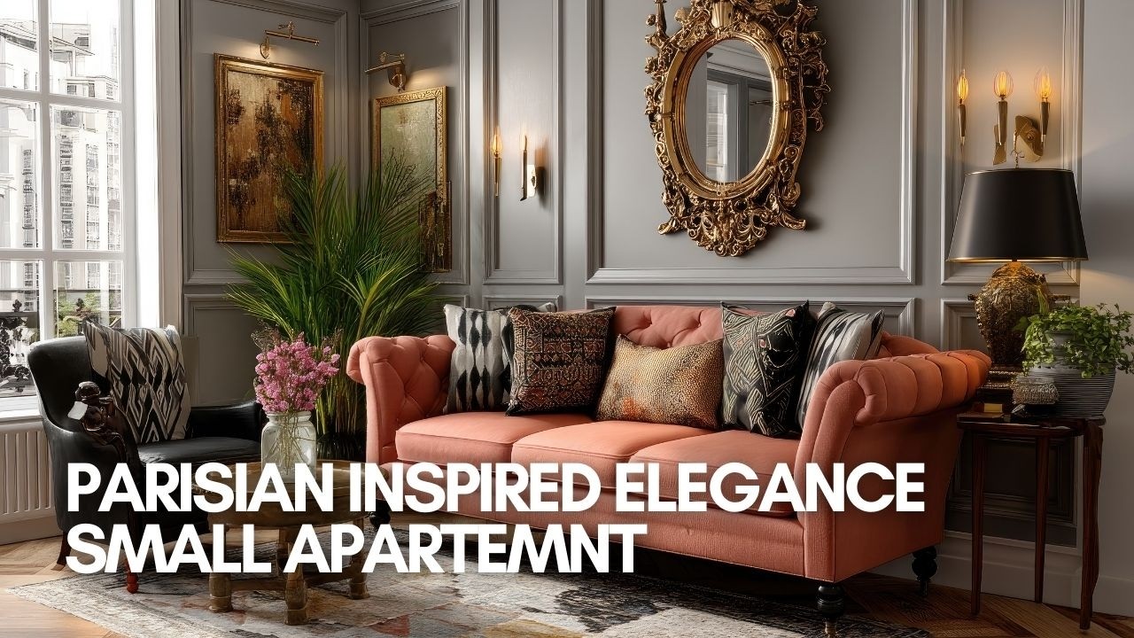 Parisian inspired Elegance small apartemnt decor | Elegant Parisian Decor on a Budget