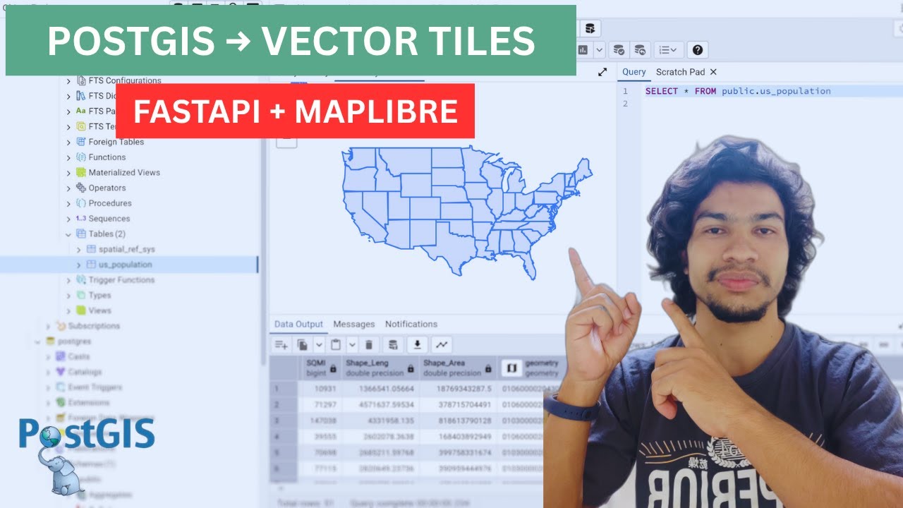 Создание векторных тайлов из PostGIS с использованием FastAPI — полное руководство (предварительн...