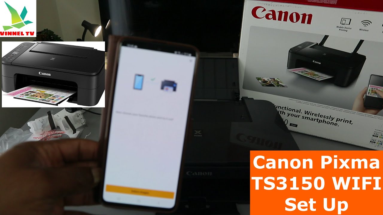 How to Set Up Your Wireless Canon PIXMA TS3150 - Easy Wireless (WIFI) Connect with an Android Device