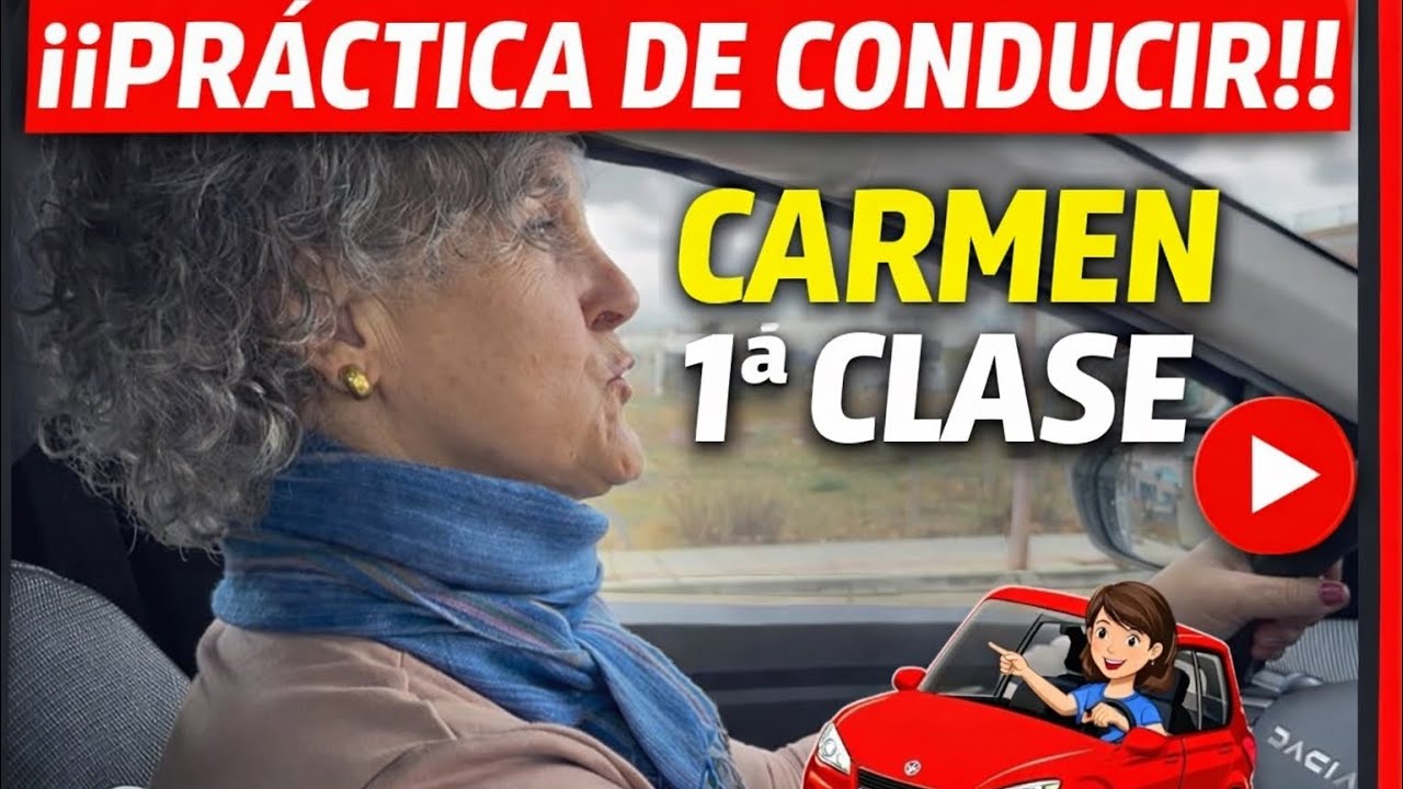 Carmen en su primera clase de conducir & |Alumna real  🚗| Autoescuela