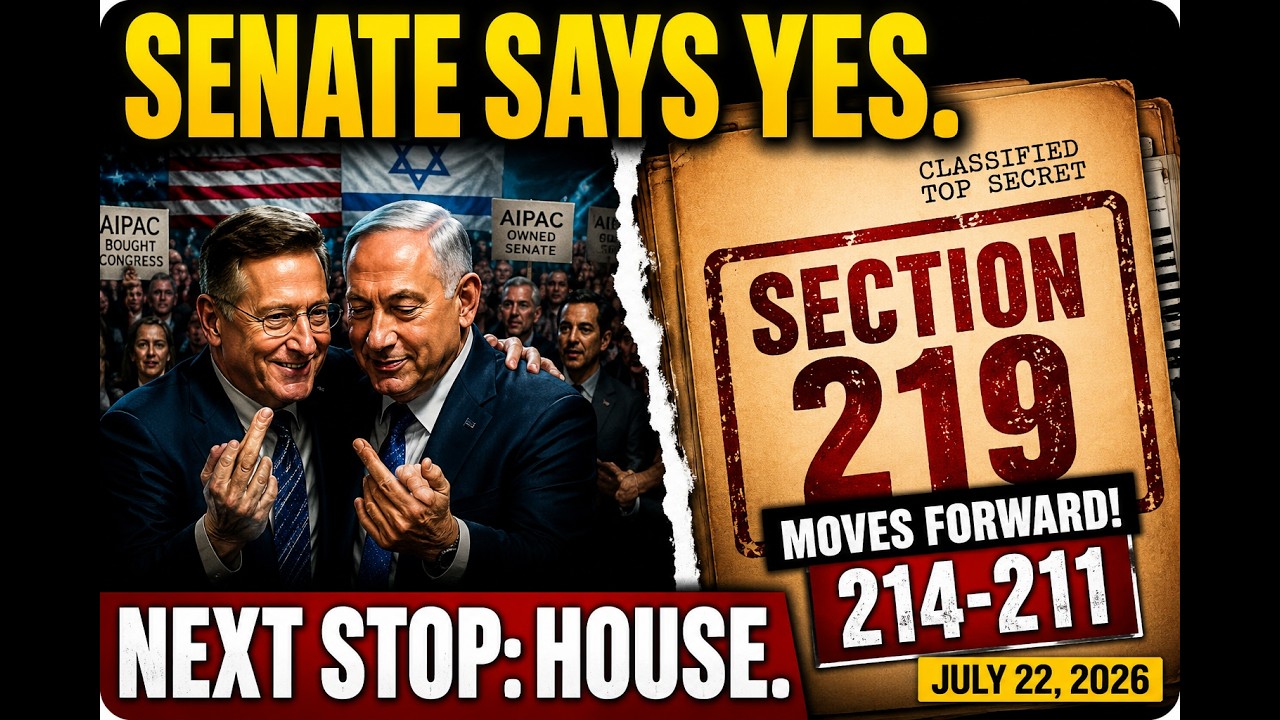 BREAKING! House Votes YES On SECTION 219 | US Israel Military Integration | Constitutional Concerns