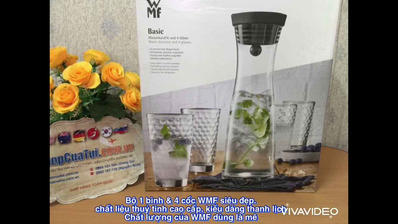 Set 1 b&igrave;nh + 4 cốc WMF si&ecirc;u đẹp v&agrave; tiện lợi - Shopcuatui.com.vn