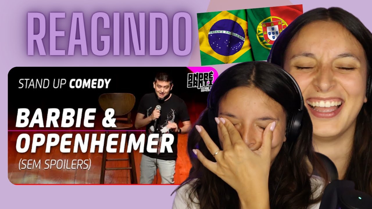 PORTUGUESA REAGINDO AO HUMORISTA André Santi: BARBIE & OPPENHEIMER
