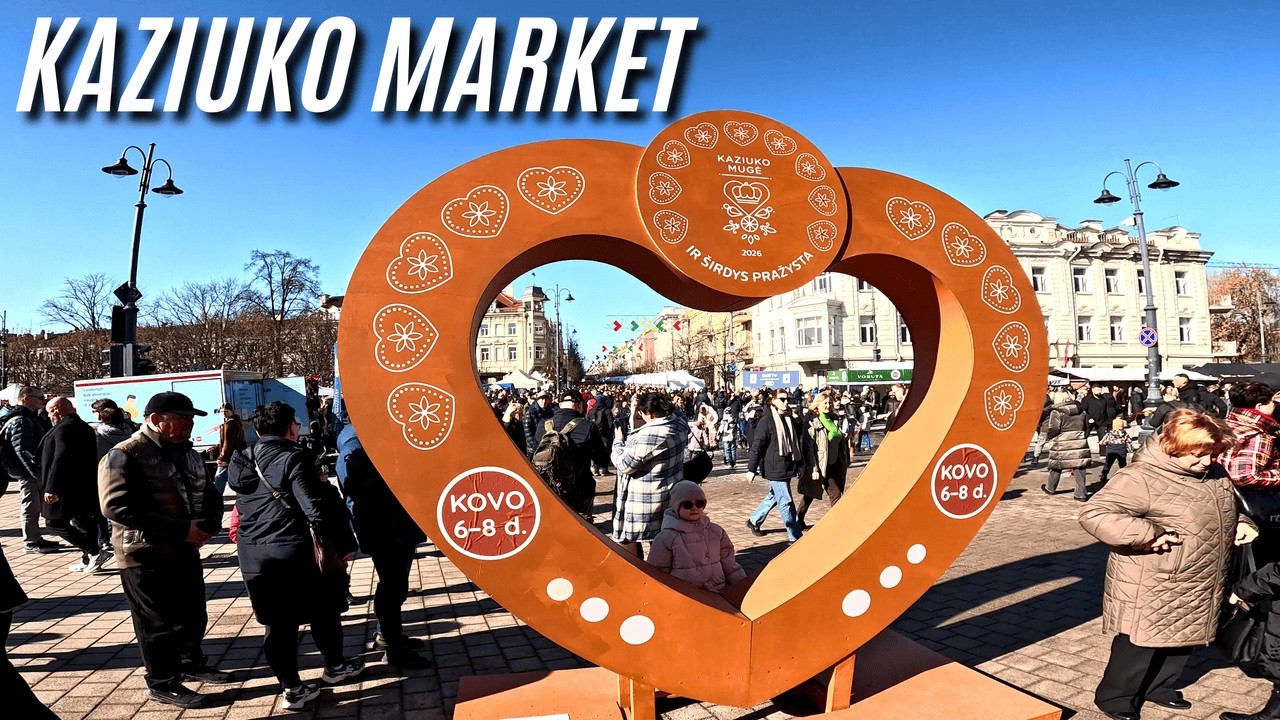 Kaziuko Market Vilnius 2026 🇱🇹 | Old Town POV Walking Tour (4K)