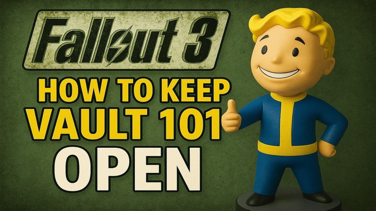 Fallout 3 How to keep vault 101 open 360