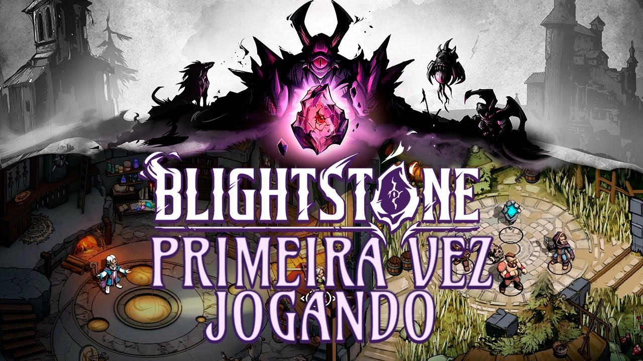BLIGHTSTONE | RPG de turno tático + roguelite! Tutorial + Primeira tentativa DEU BOM?
