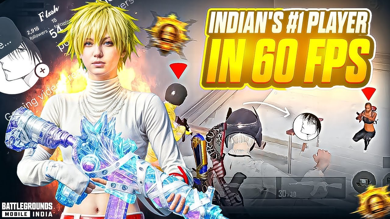INDIA'S 🇮🇳 #1PLAYER IN 60FPS💀 Fastest 3 Finger player 