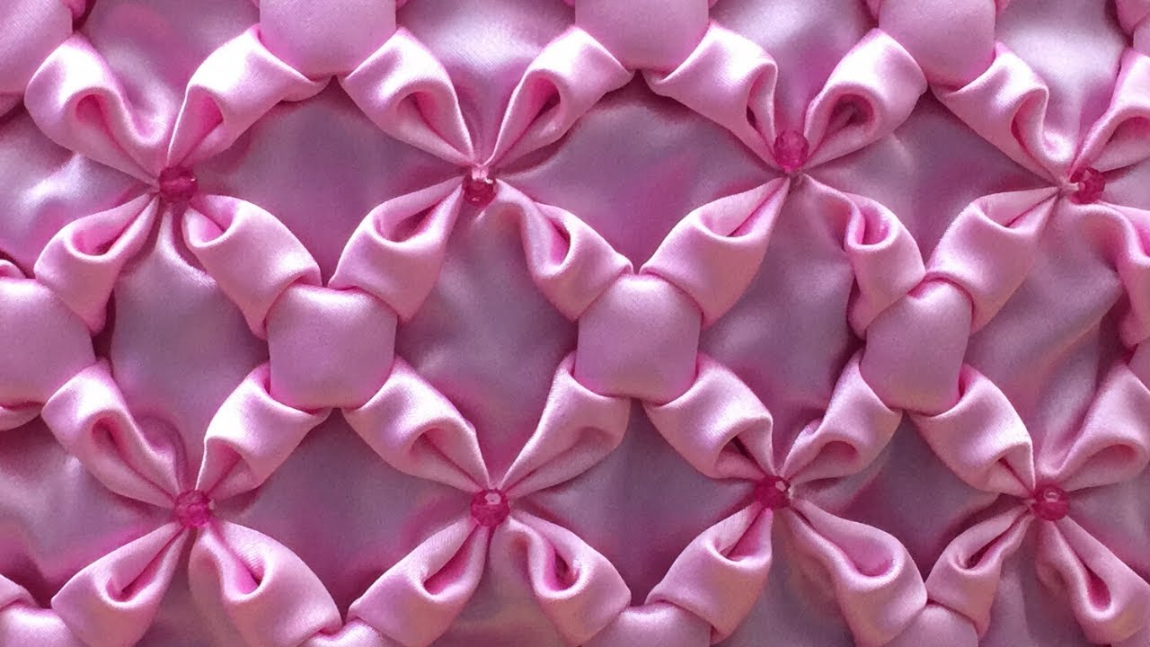 How to sew beautiful flowers pattern - Canadian smocking tutorial