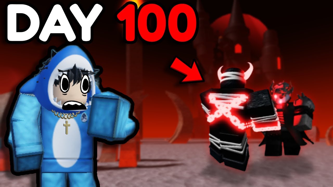 Я пытался выжить 100 ДНЕЙ в аду Roblox... (какого черта?!)