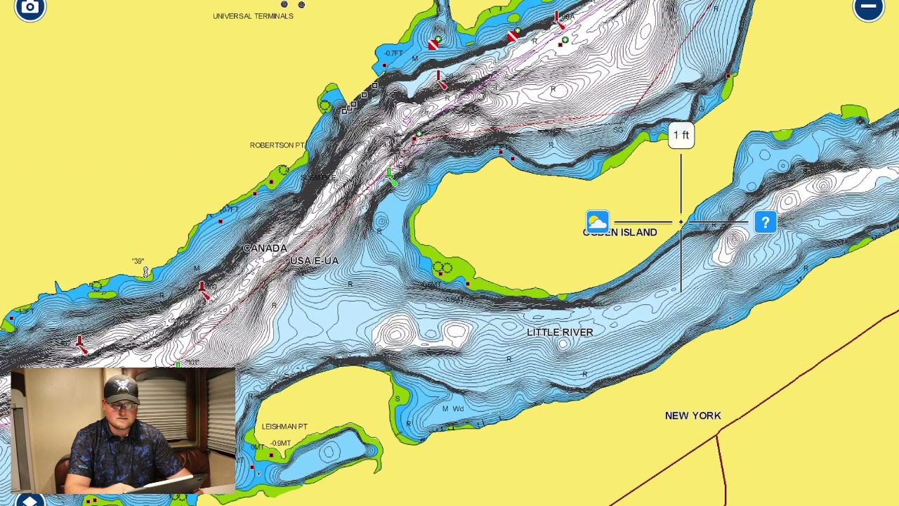ST. LAWRENCE RIVER Navionics MAP STUDY!!  (First Impression)