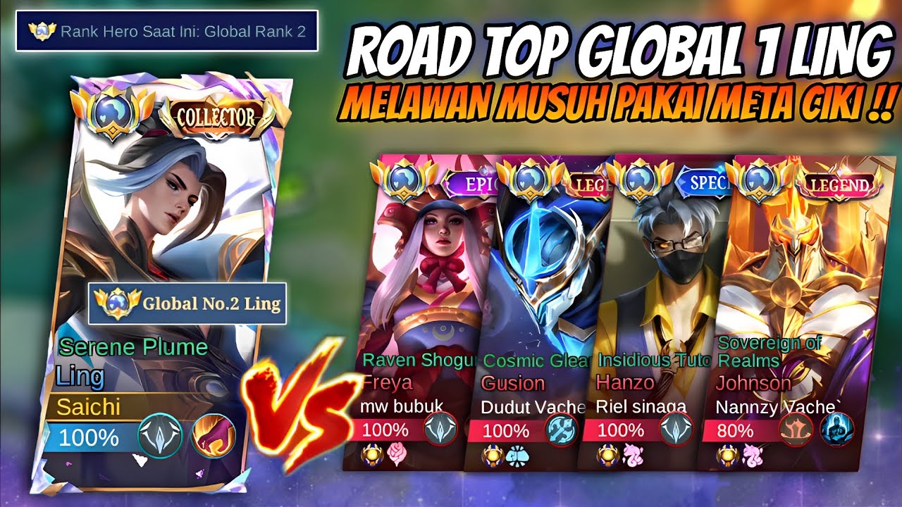 ПУТЬ ЛИНГ К ТОМУ, ЧТОБЫ СТАТЬ ЛУЧШЕЙ В МИРЕ!! ВСТРЕЧАЙТЕ ВРАГА С ПОМОЩЬЮ META CIKI!!