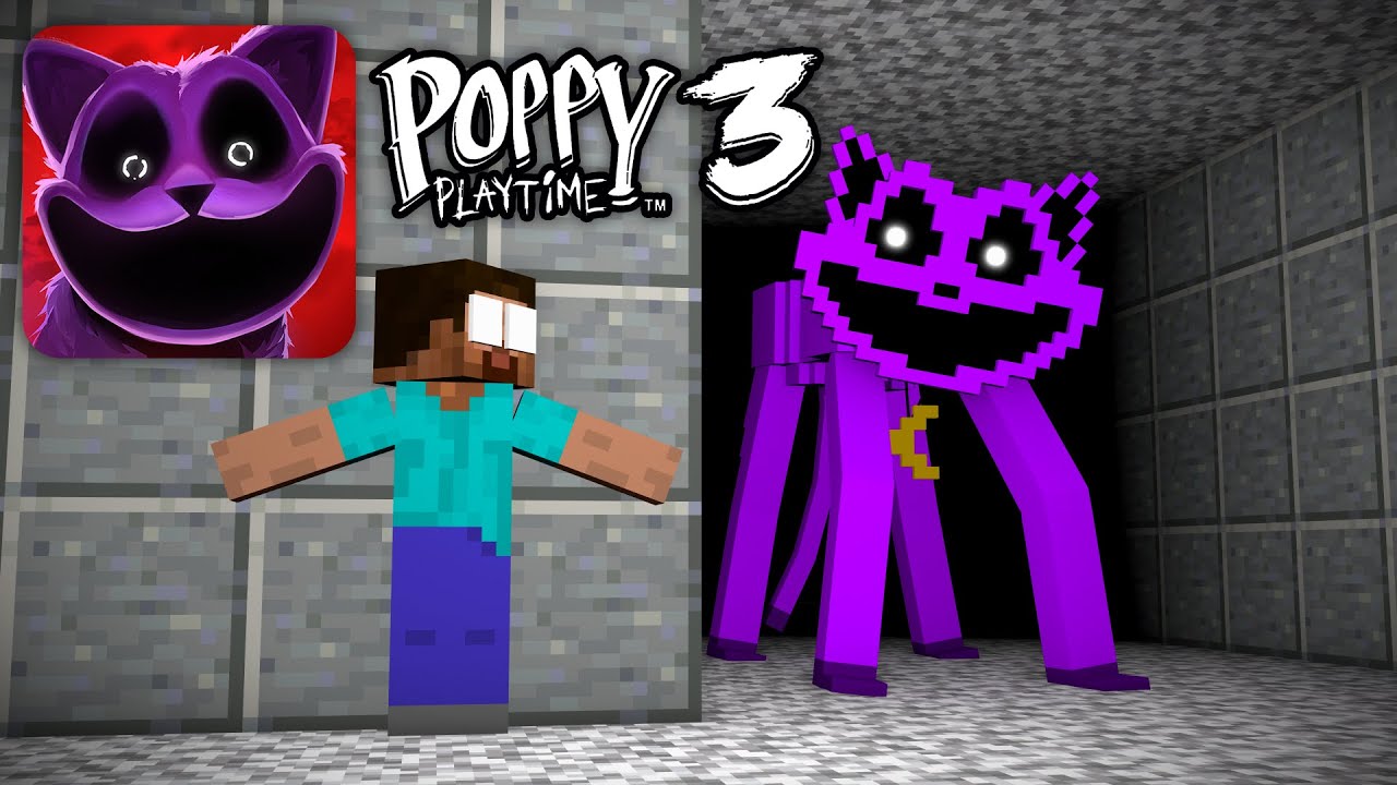Minecraft mobs : Poppy Play Time Chapter 3 - Catnap horror game