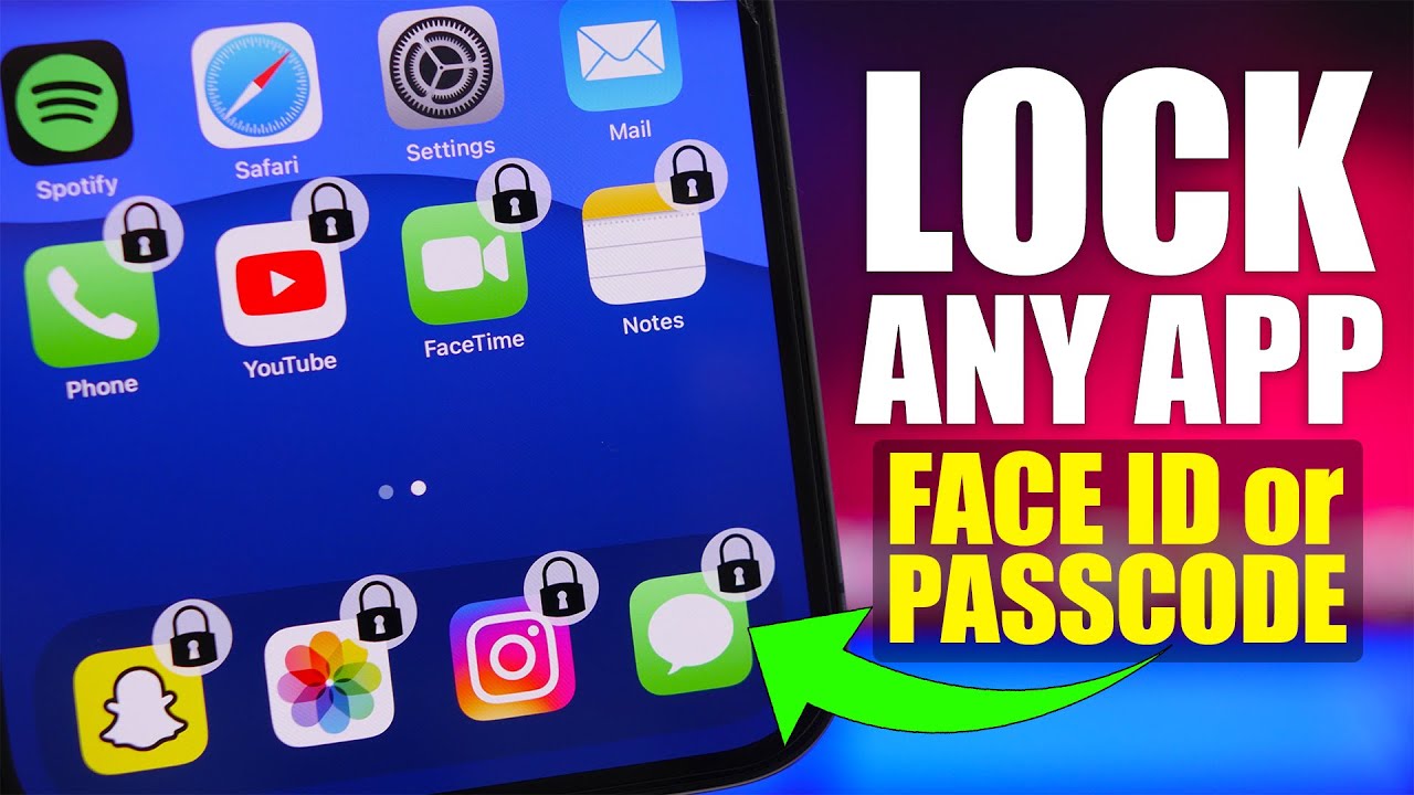 LOCK Any iPhone App With FACE ID or PASSCODE (New Easy Method)