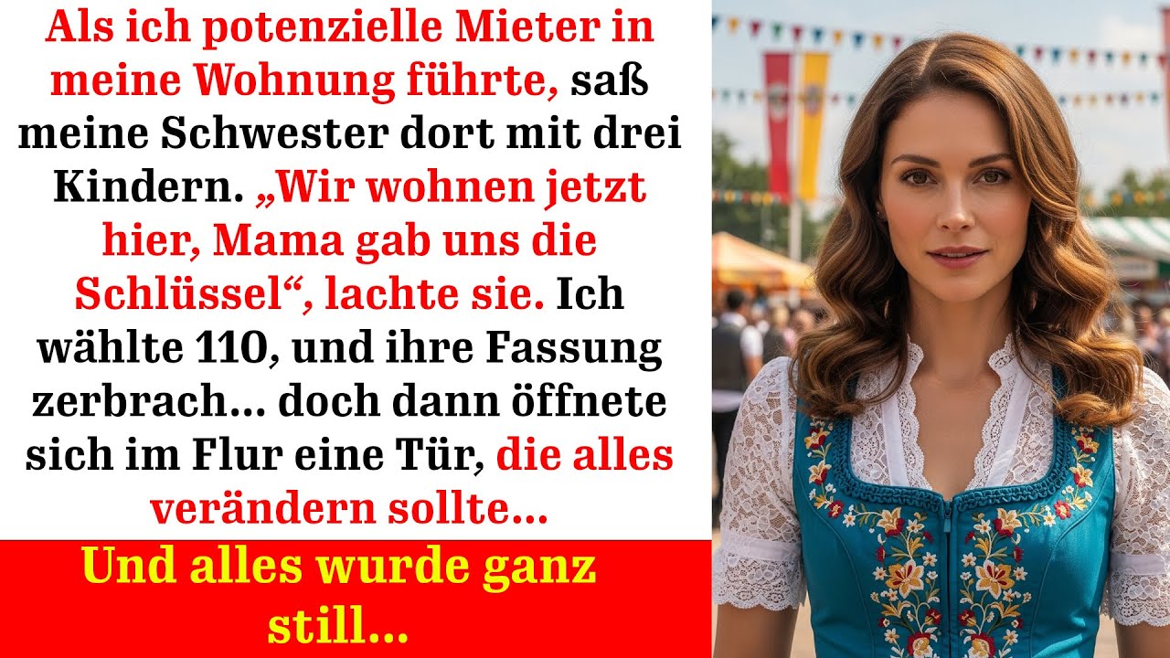 Schwester besetzt meine Wohnung doch der Anruf bei der Polizei löst einen Schock aus.