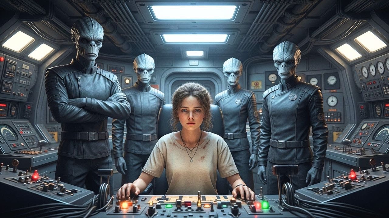 ¿Espera… una niña humana controla una de nuestras naves de guerra sin entrenamiento?!