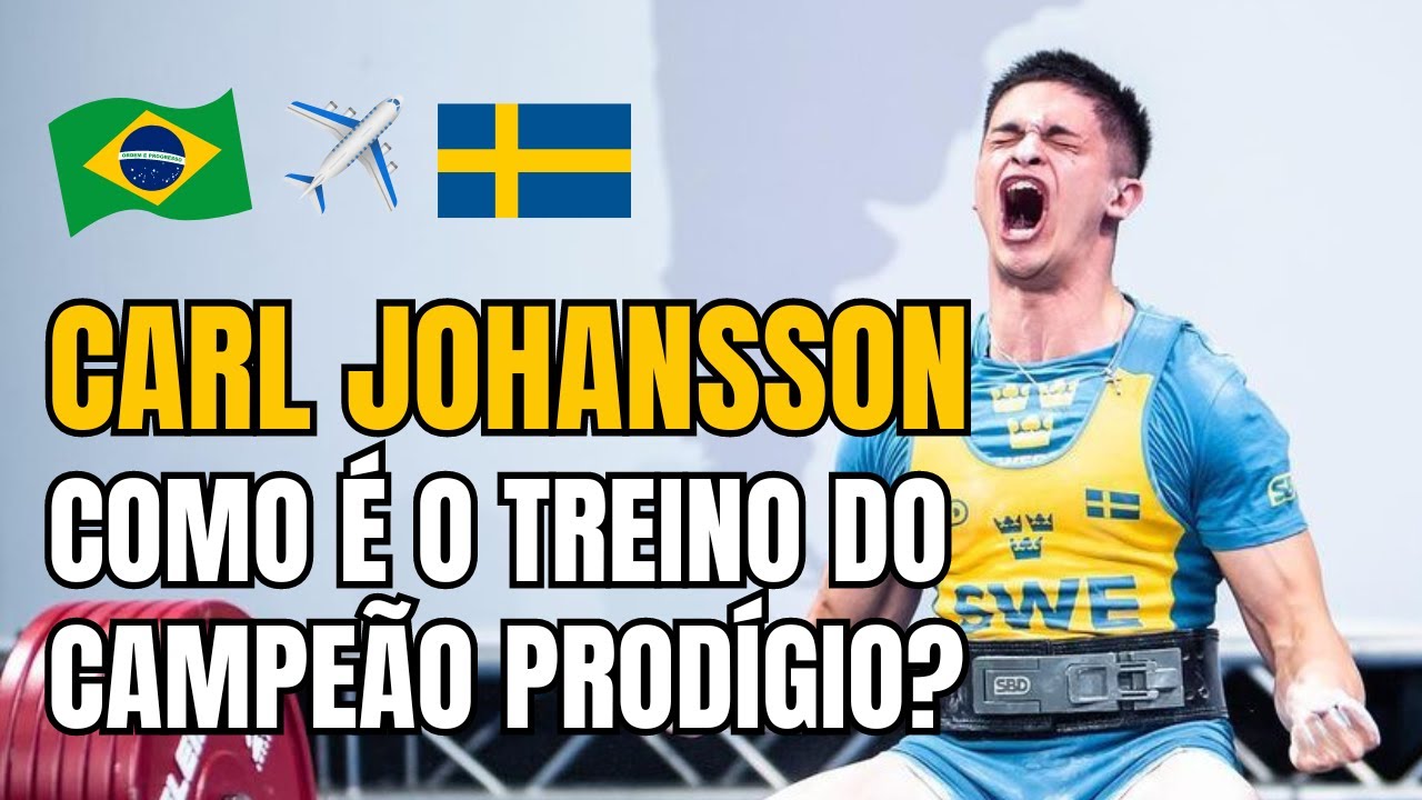 A Poderosa Rotina de Treino do Campeão Mundial de Powerlifting até 74kg - Carl Johansson!