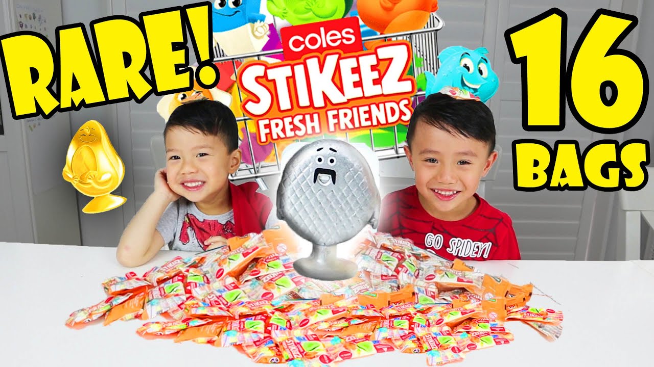 Coles Stikeez Fresh Friends Collectibles #2 | Rare Stikeez Found!
