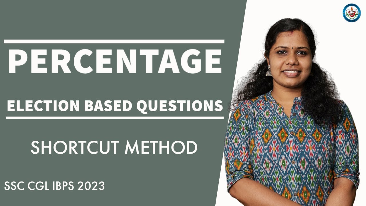 Percentage | Election Based Question Shortcut Method for bank exam 2023  #ibps #sbi