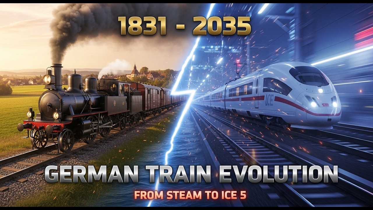 Germany Train Evolution: 1831 Steam Train vs ICE 5 Future — This Is Insane! 🚄⚡