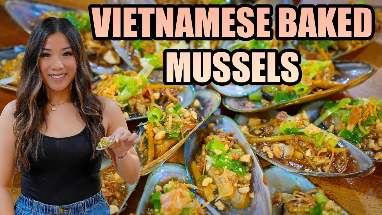 Рецепт вьетнамских запеченных мидий (мидии на гриле с луковым маслом)