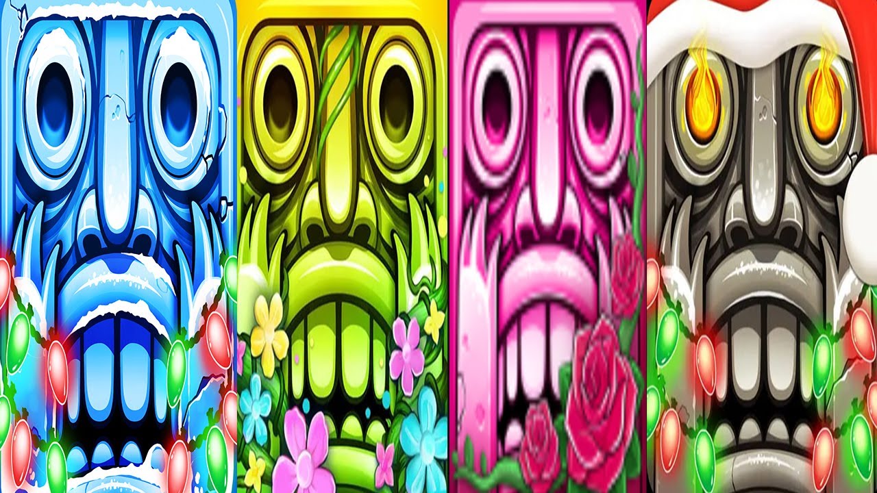Temple Run 2 SPOOKY RIDGE VS HOLI FESTIVAL VS Temple Run 2 BLOOMING SANDS VS FROZEN FESTIVAL