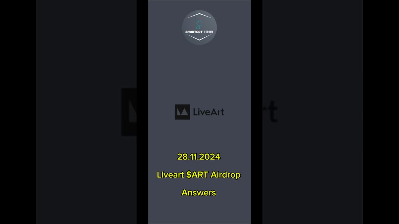 November 28, 2024 Liveart ART airdrop answers