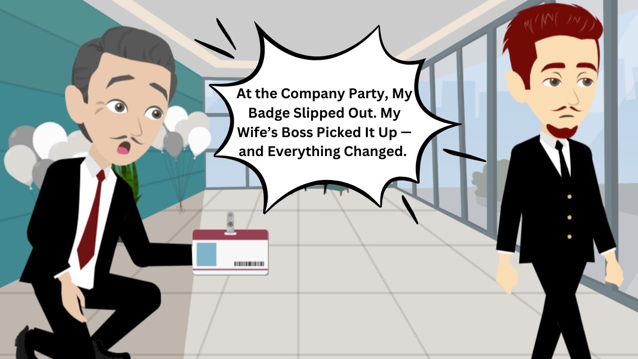 At the Company Party, My Badge Slipped Out. My Wife’s Boss Picked It Up — and Everything Changed.