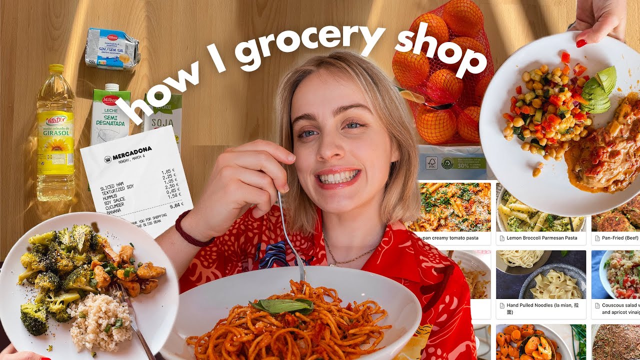how I grocery shop & cook (using Notion 🍊) as a college student on a budget