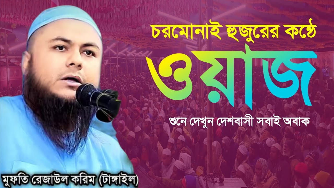 চরমোনাই হুজুর ওয়াজ শুনে দেখুন আপনার দিল নরম হয়ে যাবে, রেজাউল করিম টাঙ্গাইল