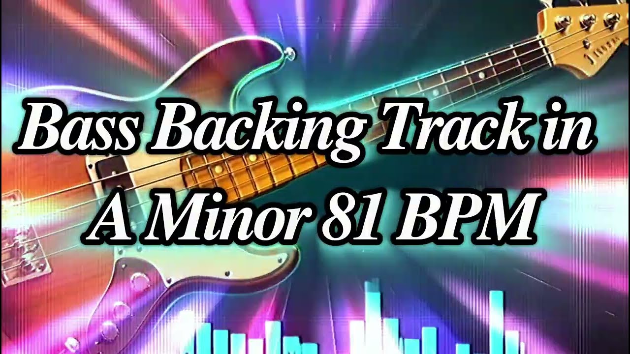 Bass Backing Track in A Minor 81 BPM #backingtrack