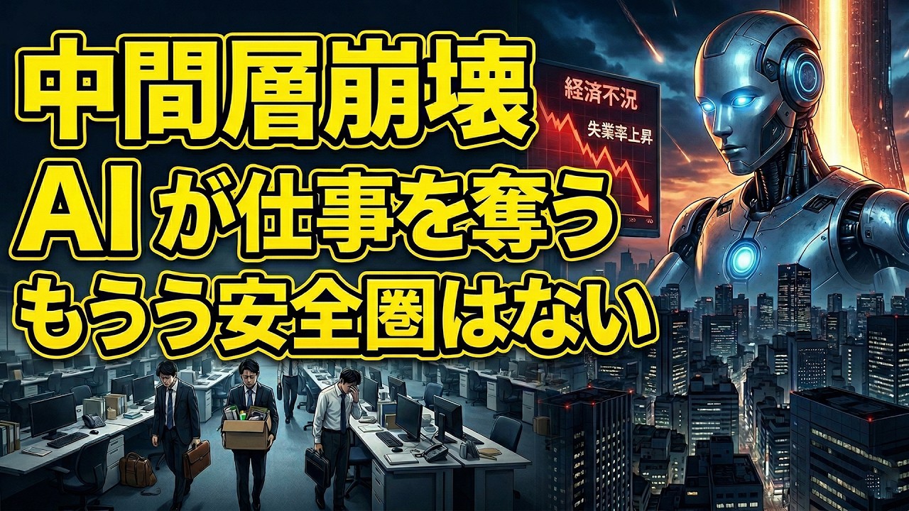 間層の雇用から崩壊が始まる――AI時代の職業代替、もはや誰も安全圏にはいられない｜未来経済