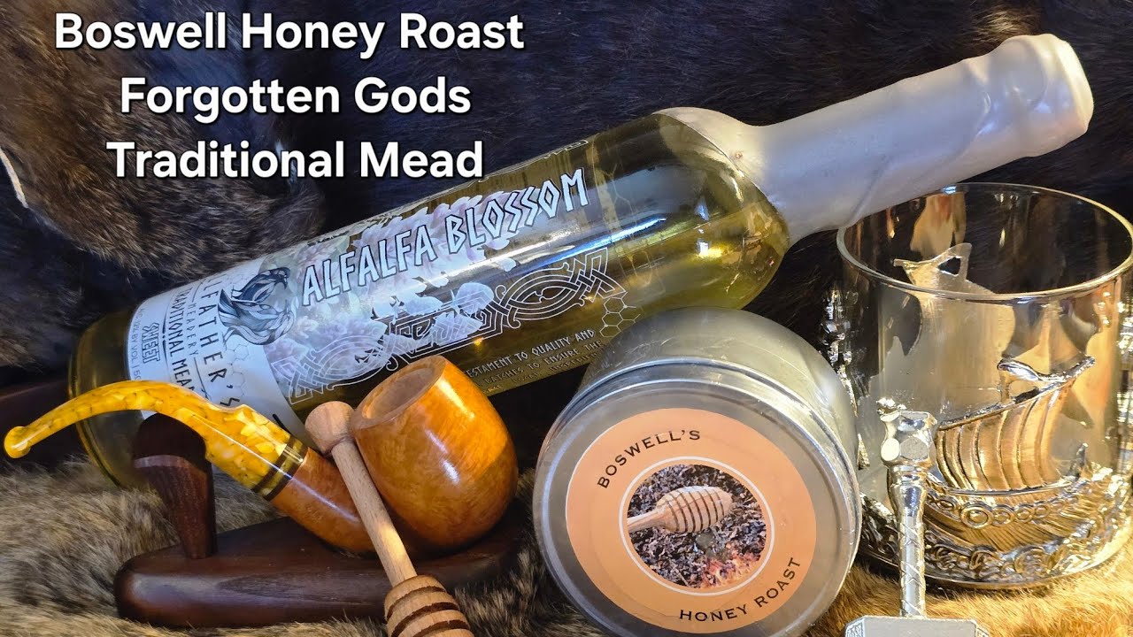 Reviewing Savinelli Miele Pipe Boswell Honey Roast and Forgotten Gods Meadery Alfalfa Blossom Mead