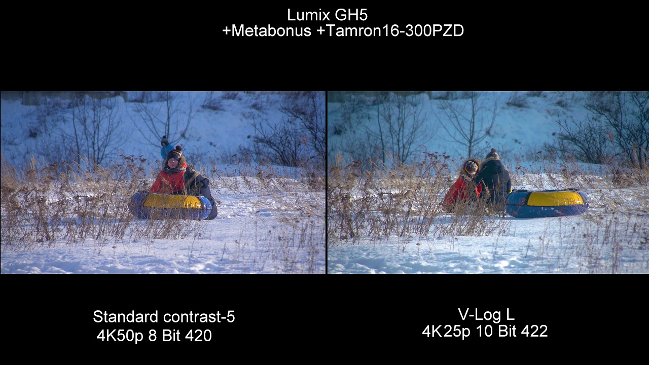 Standard vs V-Log L . Test winter